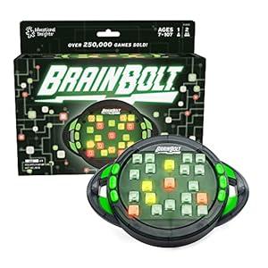 Educational Insights BrainBolt - Handheld Memory Game with Light and Sound, Electronic Brain Games, Single Player Brain Teasers for Kids Teens, & Adults, Gamer Gifts for Boys & Girls Ages 7+ : Toys & Games