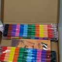 24 Ninja Coloring Book with 24 Stacking Crayons for Kid Mini Drawing Book Bulk Party Favor for Valentines Day Party Supplies Goodie Bag Stuffer Carnival Prize Classroom Gift