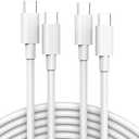 USB C to USB C Cable (2-Pack, 6.6ft) for MacBook Air/Pro Charger, iPad Pro 12.9/11 inch, iPad Air 5/4, Mini 6, iPhone 17/16/15, Pixel, Galaxy S25/S24, Switch 2, Type C Fast Charging Cord