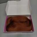 Eawwii Copper Synthetic Hair Toppers for Women with Thinning 5x6 inch Large Base Coverage Clip in Wispy Bangs Upgraded Adjustable Bandage 24 Inch Long Layered