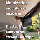 ABS Rear Camera or Dash-Cam Mount (Rear Camera Clip, Slide-Down Window) Universal fits Most Vehicles