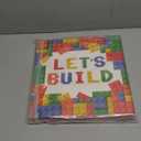 6 Pcs Large Building Block Party Decorations Boxes, 12 Inch Brick Theme Cardboard Box Backdrop Props Boxes for Building Block Birthday Party Decorations