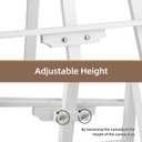 Falling in Art Easel Stand for Painting, Adjustable Wooden Easels for Painting Canvas Up to 42", Folding Art Easel for Drawing, Wedding Sign and Poster, Suitable for Kids and Adults(White)