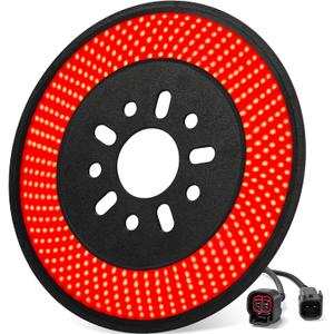 Spare Tire Brake Light for 2007-2018 Jeep Wrangler JK JKU YJ TJ, 6 Ring 405PCS LED Wheel Lights, Plug-N-Play 3rd Third Brake Light,Red Rear Tail Brake Light for Jeep Wrangler JK JKU Accessories