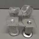 Furniture Legs,4 Inch Stainless Steel Sofa Replacement Legs,Adjustable Cabinet Feet for Cupboard Cabinet Sofa Couch,Pack of 4,Silver