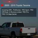 Full LED Tail Lights for Toyota Tacoma 2005-2015, 2nd Gen Tacoma Rear Light Assembly, Running Lights, Turn Signals, Brake Lights, Reverse Lights, Driver & Passenger Side - Smoked