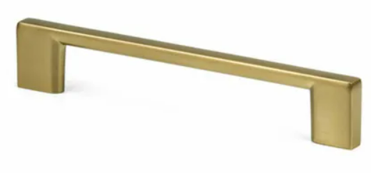 Cabinet Handle, Brass 11 in with 4 Screws