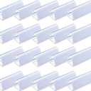 Boao 50 Pieces Table Skirting Clips EC Model Tablecloth Clips for Table 3/4 Inch - 1 Inch with Hook Loop for Indoor Outdoor Events