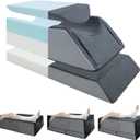 Leg Elevation Pillows for After Surgery,4-Height Adjustable Leg Elevating Pillow,Knee Surgery Recovery Equipment,Improving Blood Circulation,Ankle/Foot Surgery Swelling, Washable Cover (Single Leg (29"x13"x9.5"), Grey)