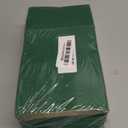 Bakepacker 100 Pcs Deep Green Treat Paper Bags with 100 Stickers 5.1"x3.1"x9.4" Brown Kraft Small Party Gift Bag Snack Bag without Handle