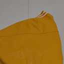 Xaspee Varsity Bomber Jacket Women Causal Baseball Crop Top Letterman Faux Leather Snap Button Sports Outwear Jackets (XX-Large, Yellow)
