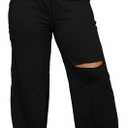 Leg Pants for Women Drawstring Baggy Casual Sweatpants. XXL