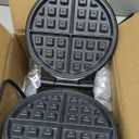 Mini Waffles Maker with 6 Removable Plates, 3 in 1 Small Waffle Maker Mini Waffle, Pancake, Donut, 6" Non Stick Waffle Iron for Kids and Families, Black