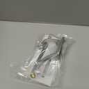 Amerock H37007G10 | Alder Double Prong Decorative Wall Hook | Satin Nickel Hook for Coats, Hats, Backpacks, Bags | Hooks for Bathroom, Bedroom, Closet, Entryway, Laundry Room, Office