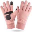 FGSS Winter Warm Gloves for Women - Soft Polar Fleece Mittens Elastic Cuff Fashionable Touchscreen Cycling Gloves Cold Weather