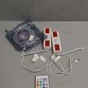 WOBANE 2PCS Rechargeable LED Strip Lights,Dimmable RGB Rope Lighting with Remote,Battery Operated Color Changing Light for Party,Shelf,Sofa,Desk,Game,Holiday,Indoor Decoration,2000mAH (2PCS(2X6.56ft))