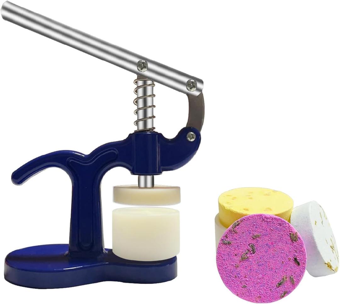 Bath Salt Steam Press Machine with a Set of MoldsDIY for Bath Bomb,Shower Steamer Maker,Bath Steamer Kit,Shower Tablets Steamer Press