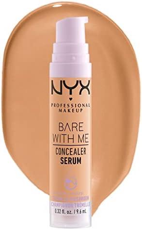 NYX PROFESSIONAL MAKEUP Bare With Me Concealer Serum, Up To 24Hr Hydration - Medium Golden