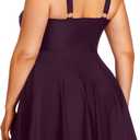 Tempt Me Women's Plus Size Swim Dress - One Piece Swimsuits Tummy Control Bathing Suit Swimwear 2025, 16W