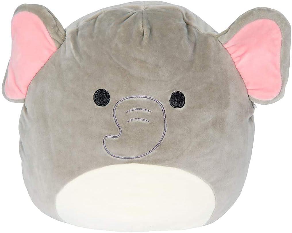 Squishmallow Kellytoy Mila 8 Inch Grey Elephant Squishy Plush Animal
