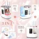 LARDERGO Makeup Brush Cleaner Machine, Ultimate Efficient Electric Automatic Cleaner and Dryer for All Types of Makeup Brushes
