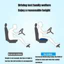 Srutirbo Car Booster Seat Cushion Raise The Height for Short People Driving Hip (Tailbone) and Lower Cack Fatigue Relief Suitable for Trucks, Cars, SUVs, Office Chairs, Wheelchairs (Pure Black)