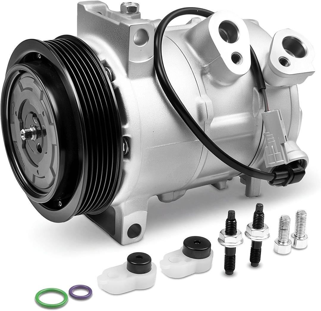 AC Compressor Compatible with Jeep Compass Patriot 2009-2017 2.0L 2.4L, Dodge Caliber 2009-2012 1.8L 2.0L 2.4L, Air Conditioner CO 30011C, 157388, 140667