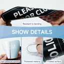 Please Keep Door Closed Sign Sticker,Waterproof and Weatherproof, Indoor/Outdoor Use Close Gate Behind You Sign Stickers for Workplace, Restricted Areas, Garages (Black1)