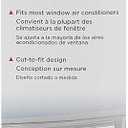 Frigidaire 18FFRACP01 Air Conditioner Side Panels, Adjustable (Expands 7-21"), 1 Count, Off-White