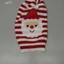 BAEJMJK Dog Christmas Sweater Striped Xmas Holiday Dog Clothes Warm Turtleneck Pet Puppy Outfits Costume Fall Winter Knit Pullover for Small Medium Large Dogs(Red Santa,Small)