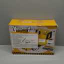 Yellow Excavator Inflatable Kids Bed, Toddler Travel Bed with Safety Bumper and Air Mattress Portable Air Mattress with Pump for Kids Vacation Hotel Home Sleepover Birthday Gift