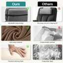 NZDWZDN Non-Slip Neck Pillow for Recliner with Elastic - Head Pillow for Recliner Supportive Memory Sponge Cushion with Soft Velvet Cover for Neck Relief While Working,Studying and Playing(Brown)