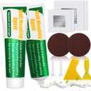 Drywall Repair Kit, 2 Pcs Spackle Wall Repair Patch Kit with Scraper, Wall Mending Agent Large Hole Drywall Patch, Easy to Fill Holes in Home Wall and Quick Repair Crack, Plaster Wall Repair