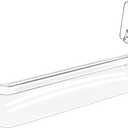 2421266 242126602 Replacement For Frigidaire Lower Door Shelf Bin PS12364199 FFSS2625TS0 FFSS2615TS0 LFSS2612TE0 LFSS2612TF0 LFSS2612TP0 FFSS2615TD0 LFSS2612TD0 FGSS2635TF1 FGSS2635TF5 FFSS2615TS2