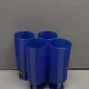 TarHong Mesa Premium Plastic Drinkware Stacking Beverage/ Goblet, 15 Ounce, Cobalt Blue, Set of 6