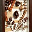8x10 Shadow Box - Walnut Color Wooden Deep Picture Frame with Shatter-Resistant Panel for Wall Decor | 3D Display Case for Military Medals,Flowers,Photos and Crafts | Easy to Open & Ready to Hang Gift