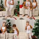 Rnxrbb 2025 Family Christmas Pajamas Pjs Set Matching Christmas Pajama Xmas Sleepwear for Couples Adult Women Men Kids (White, M)