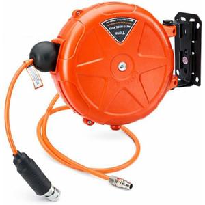 8mm Automatic Retractable Air Hose Reel Tube Holder Wall Mount Roller for Car Cashers, Pneumatic Wrenches, Machine Tool Maintenance, and Pneumatic Equipment