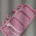 WMKGG Popsicle Silicone Molds Set, 2 PCS Ice Cream Molds with 50 Wooden Sticks for Cake Pop, Ice Pop, Cakesicles (Standard Size/Pink)