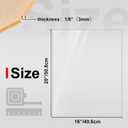 KINLINK 16x20 Plexiglass Sheets 1/8 inch Thick, 3mm Clear Cast Acrylic Sheet, Plastic Board for DIY Project, Craft, Window Glass, Table Top, Picture Frame, Acrylic Sign and Wedding Invitation 1 Pack