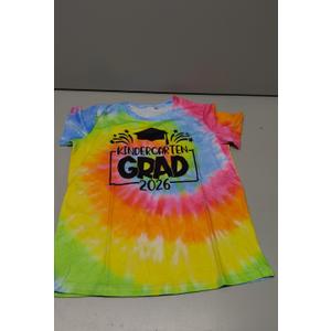 Kindergartner Pre-K Graduation T-Shirt for Boys Girls Kids Last Day of School Shirt Graduate Squad Short Sleeve Tee Colorful, 140