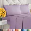 Queen Size 4 Piece Sheet Set - Ultra Soft & Cooling Bed Sheets - Fits 8 Inch to 16 inch Mattress - Wrinkle & Fade Free with Deep Pockets - Easy-Fit, Breathable & Comfy - Hotel Luxury Bedding - Lilac