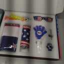 Soccer Fan Gear Set for 2026 World Tournament, Soccer Party Favors Kit with Flag,Scarf, Face Paint, Clapper, Horn&Glasses,Supporter Accessories for Game Day, Sports Event, Gift