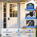 TEEHO TE019 Smart Keypad Door Lock with Handle, App Control, Keyless Entry Electronic Lock, Remote One-Time Codes, Auto Lock, Passage Mode, for Bedroom, Interior Door & Rental, Matte Black