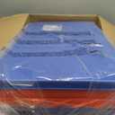 ECR4Kids Premium Folding Rest Mat, 3-Section, 2in, Sleeping Pad, Blue/Red
