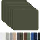 OAZ 8 Pieces 7.87 x 5.9 inch Nylon Repair Patches Nylon Fabric Patch Self-Adhesive Fabric Repair Tape Waterproof Lightweight Outdoor Gear Patch Kit for Down Jacket Clothing Tent Bag (Army Green)