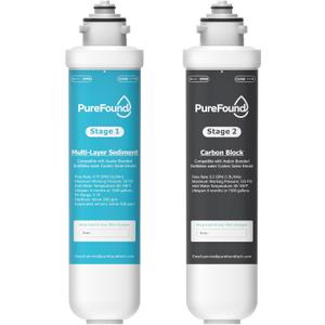 2 Stage Replacement Filters Compatible with All Avalon Bottleless Water Coolers Filters, 1500 Gallons, 2 Count1 Set