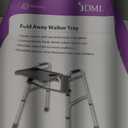 DMI Walker Tray, Rollator Tray, Mobility and Walker Accessory Tray Table Fits Most Standard Walkers, Folding with Two Cup Holders and Tool Free Assembly, 16 x 11.8 inch
