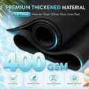18FT Round Pool Liner Pad, 400G/M Extra Thick Black Pool Pads for Above Ground Pool, Heavy Duty Pool Liner Pad Geotextile Material Pool Liner Puncture-Proof Pool Bottom Padding(18'Round)