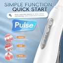 Mornwell Water Flosser Cordless, Water Flossers for Teeth - 300ML Tank and 4 Jet Tips, 3 Modes Portable Dental Oral Irrigator, Braces Care, Rechargeable Waterproof Portable Water Flosser (White)